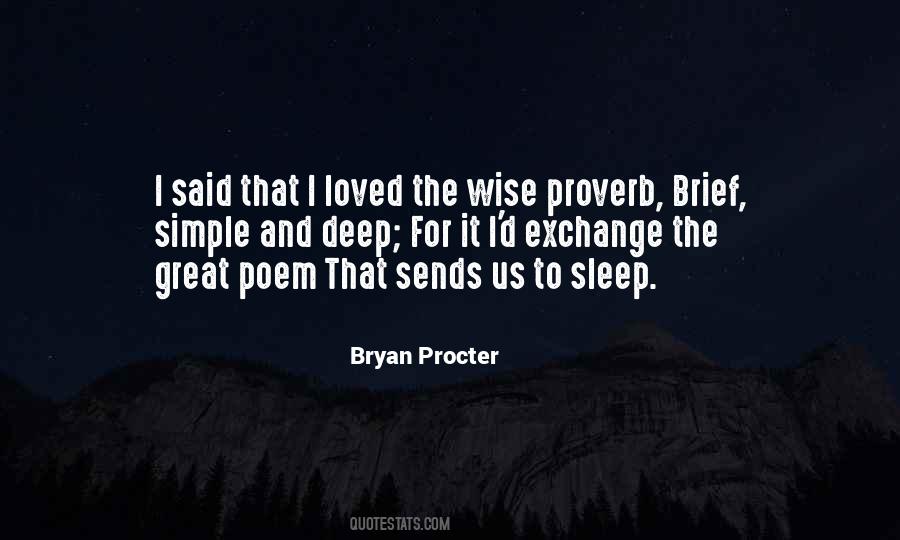 Deep And Simple Quotes #630917