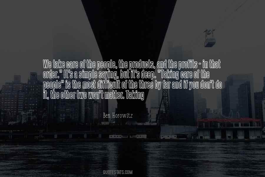 Deep And Simple Quotes #92061