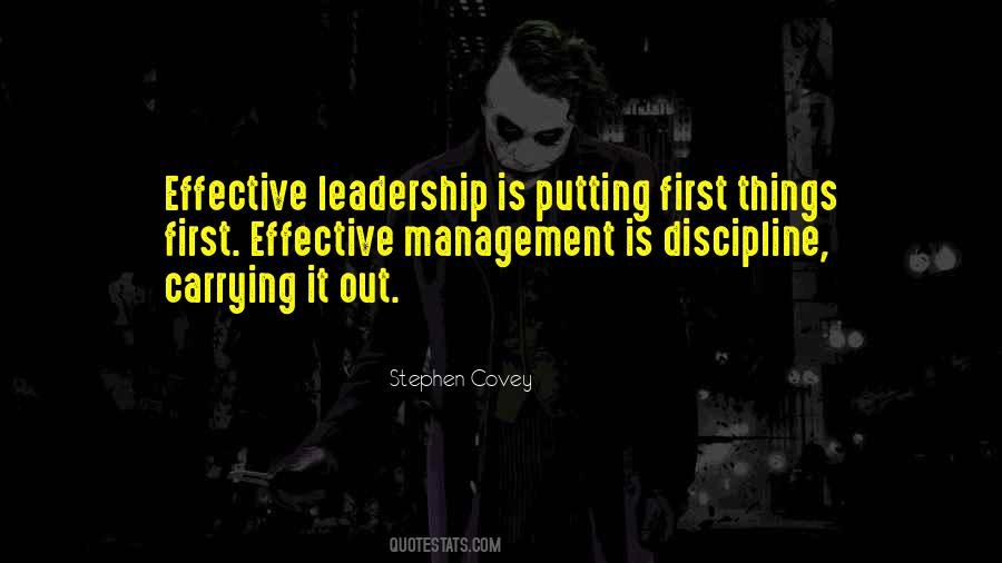 Discipline Leadership Quotes #368618