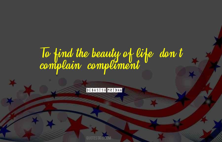 Compliment On Beauty Quotes #1649595