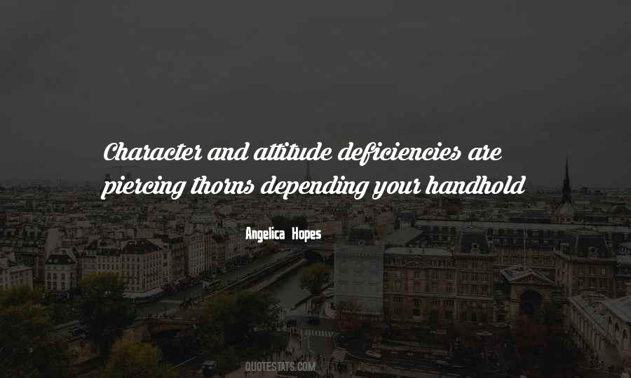 Attitude Character Quotes #1685540