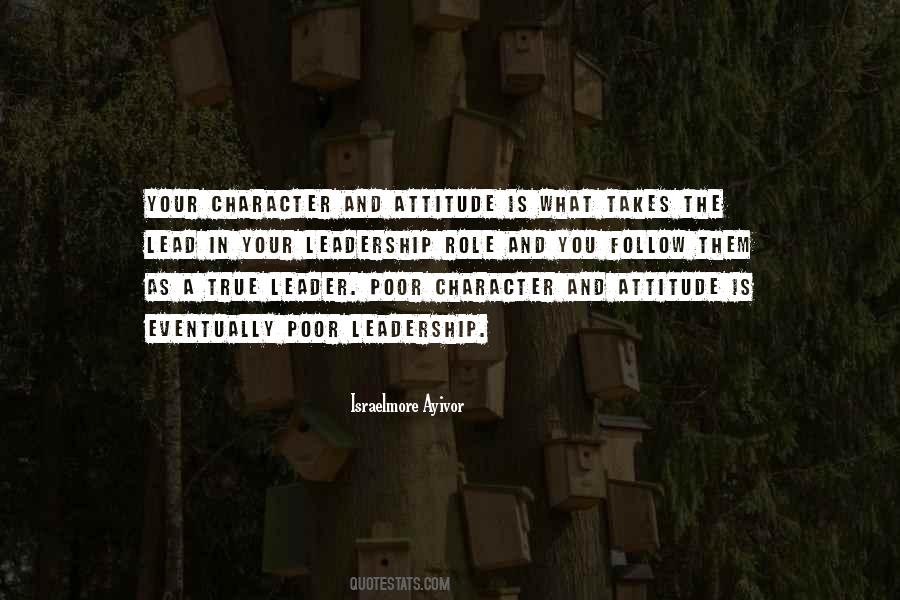 Attitude Character Quotes #421706