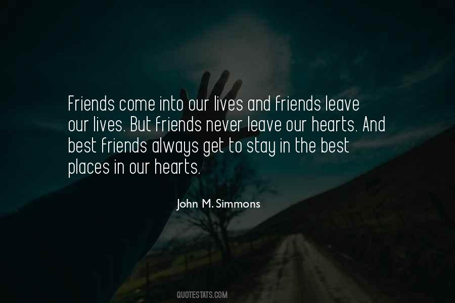 Friends Leave Quotes #1607990