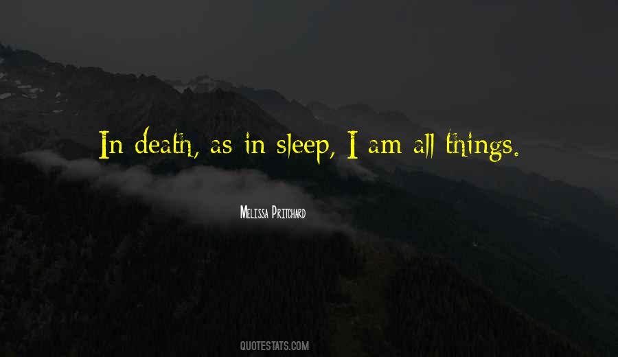 Death Sleep Quotes #309704