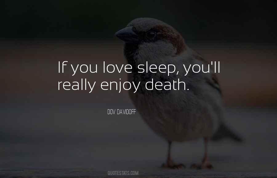 Death Sleep Quotes #444391