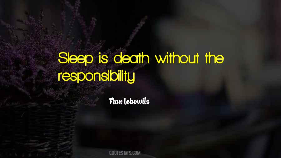 Death Sleep Quotes #549136