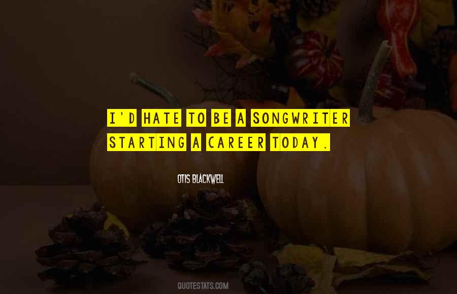 Starting A Career Quotes #1123167