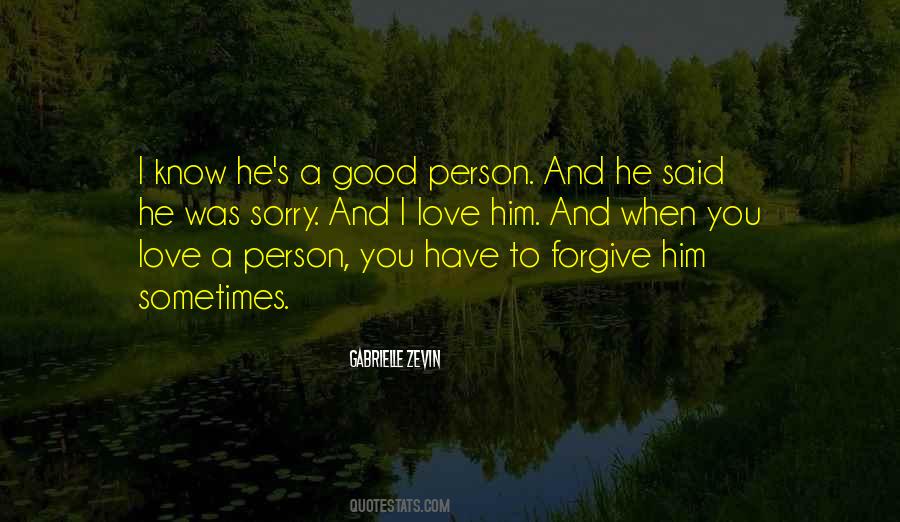 Sorry And I Love You Quotes #1295857