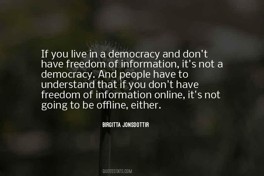 Freedom Democracy Quotes #91440