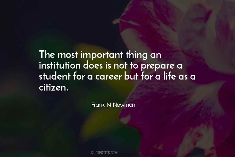 Career Is Important Quotes #1228706