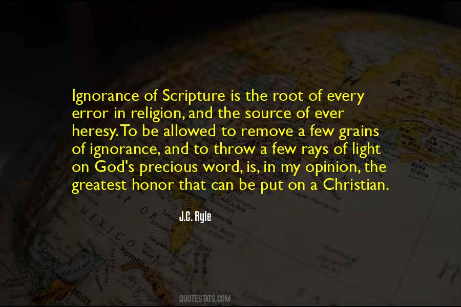 Religion Ignorance Quotes #179779