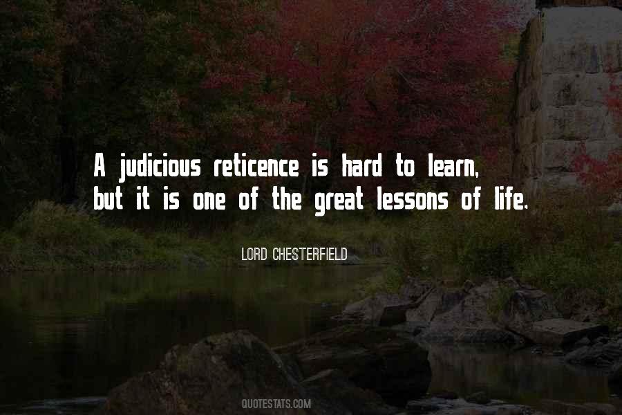 Hard Lesson To Learn Quotes #352343