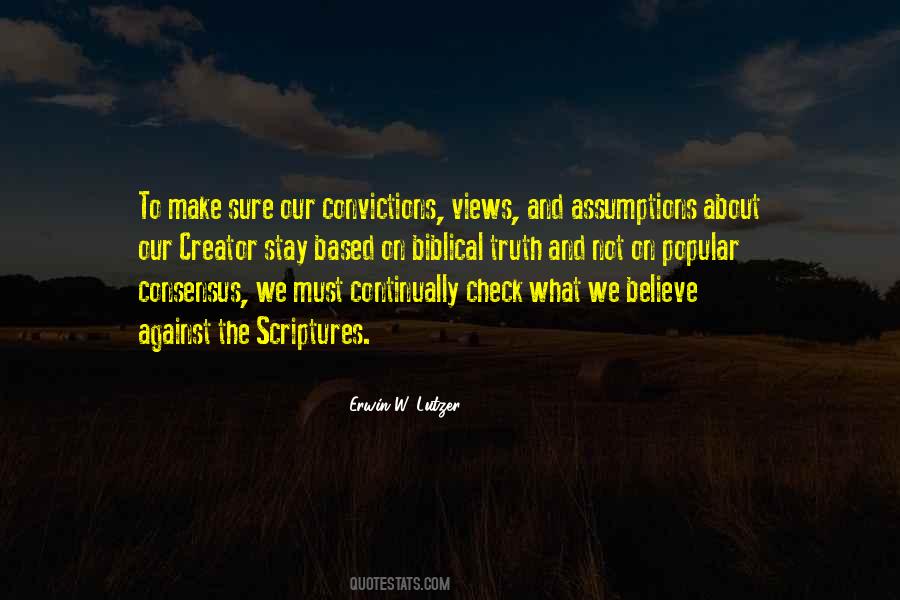 Biblical Convictions Quotes #599240