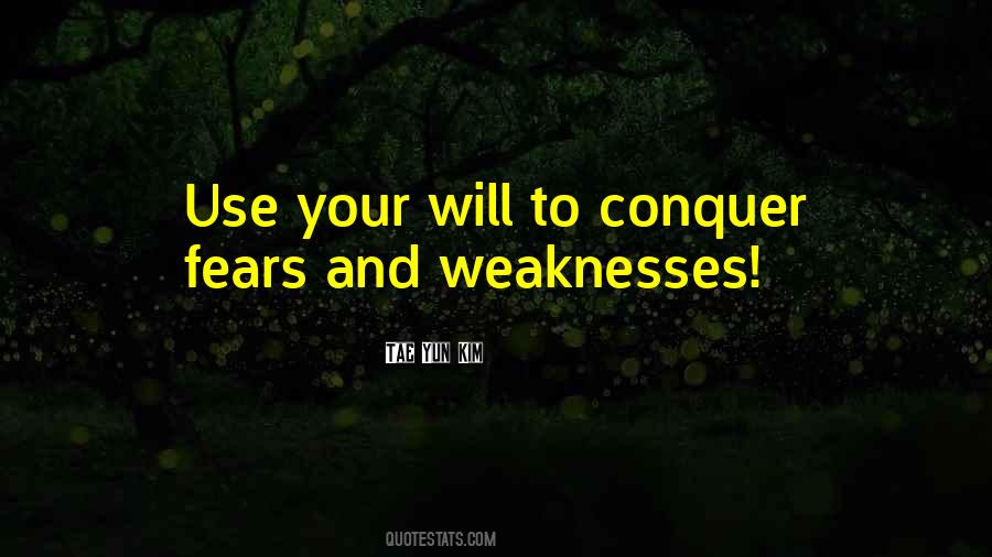 Only Way To Conquer Your Fears Quotes #293417