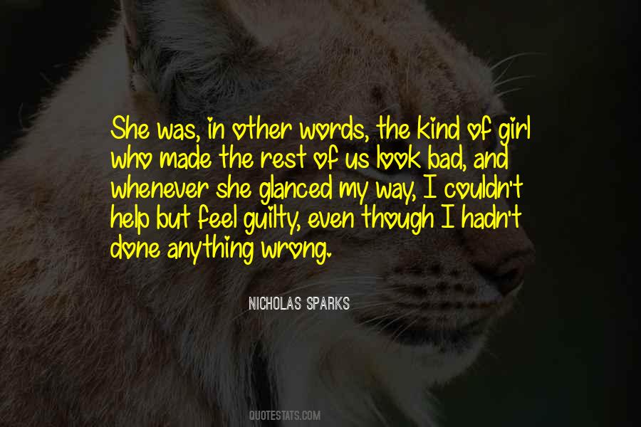 Bad Girl Look Quotes #601781