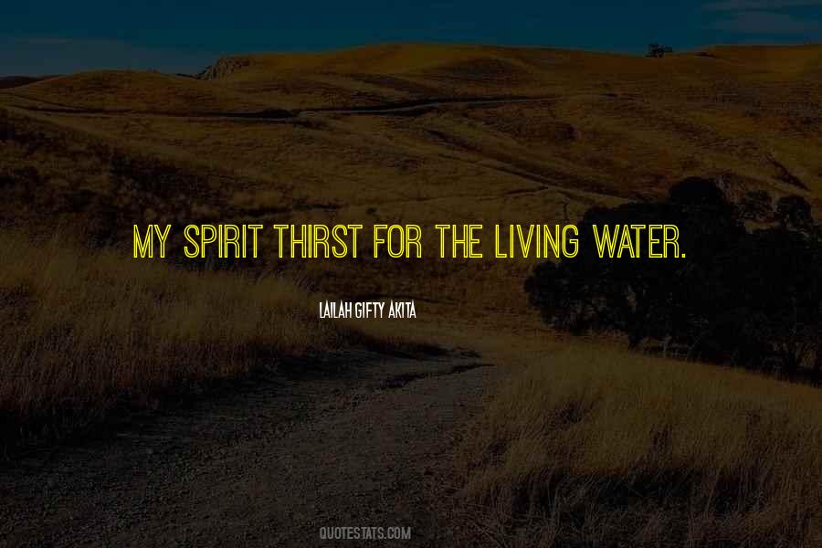 Quotes About The Living Water #1598071