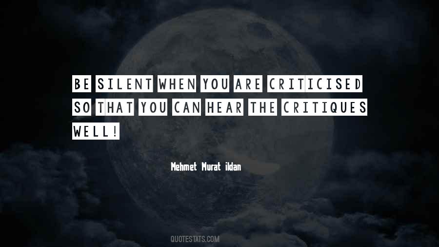 When You Are Silent Quotes #607366