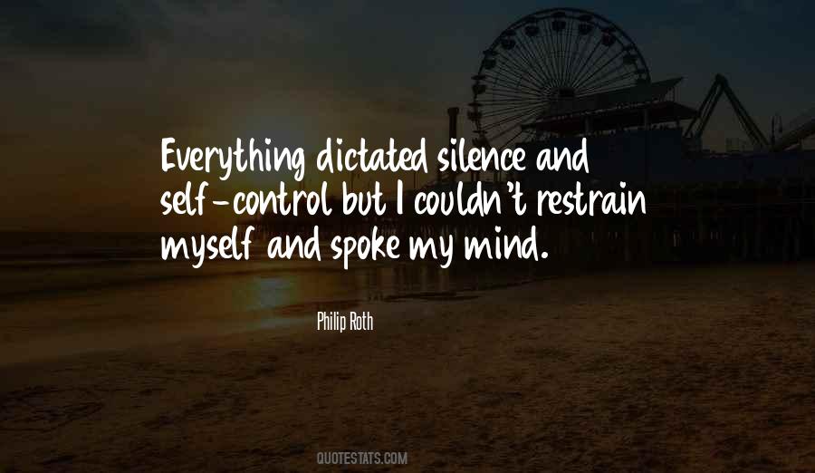 Silence Mind Quotes #244196