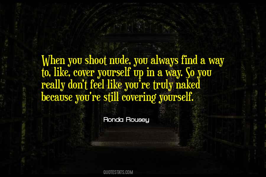 Cover Yourself Quotes #1640953