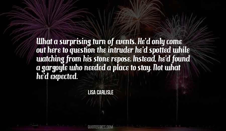 Turn Of Events Quotes #1823536