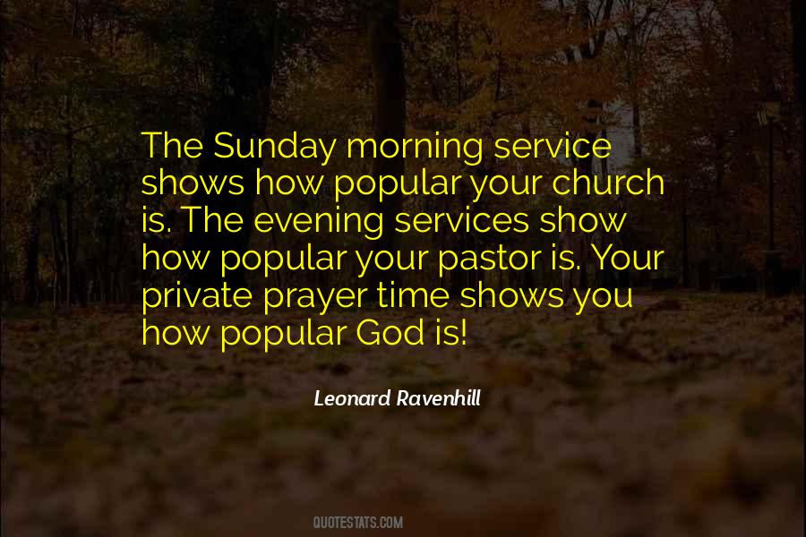 Sunday Morning Church Quotes #340901