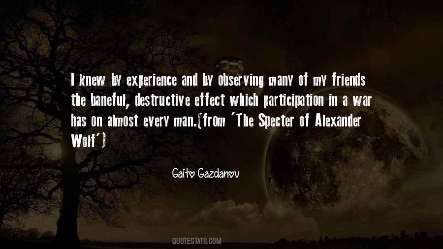 Effect Of War Quotes #15702