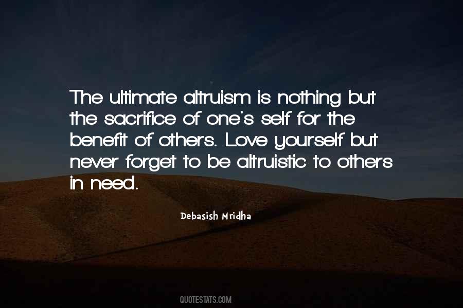 Never Sacrifice Yourself Quotes #1110099