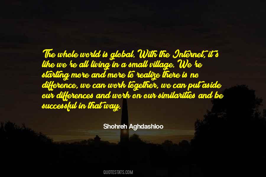 Quotes About The Global Village #1282343