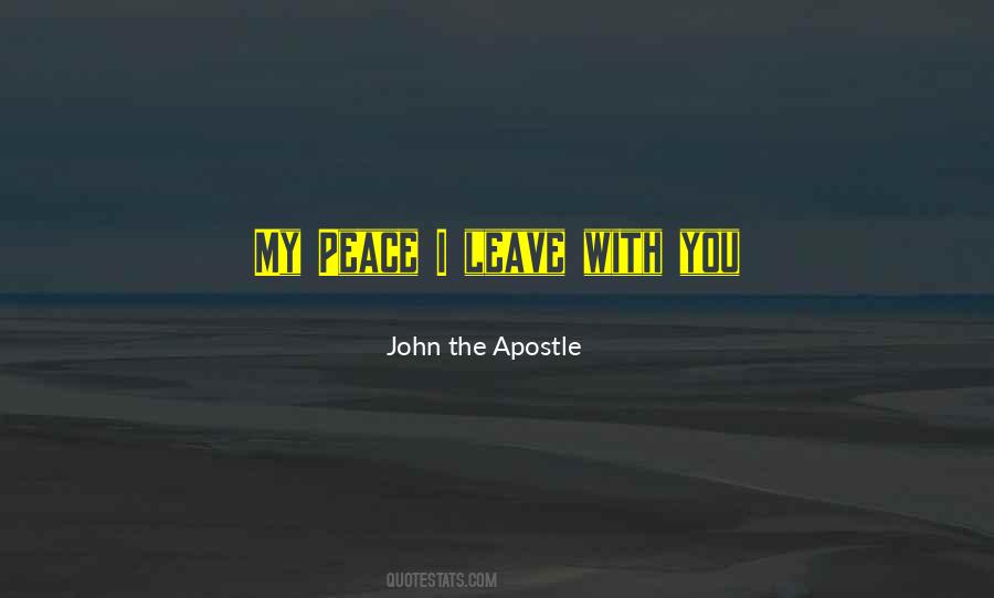 Peace With You Quotes #28695