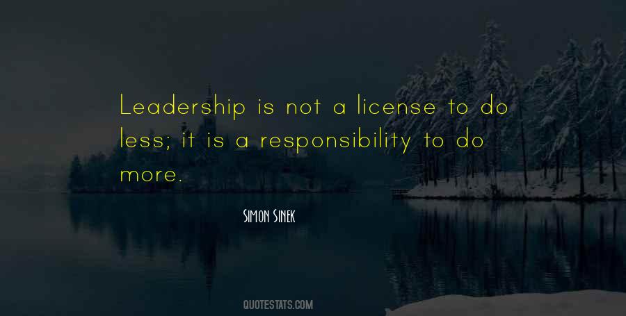 Leadership Is Responsibility Quotes #553560