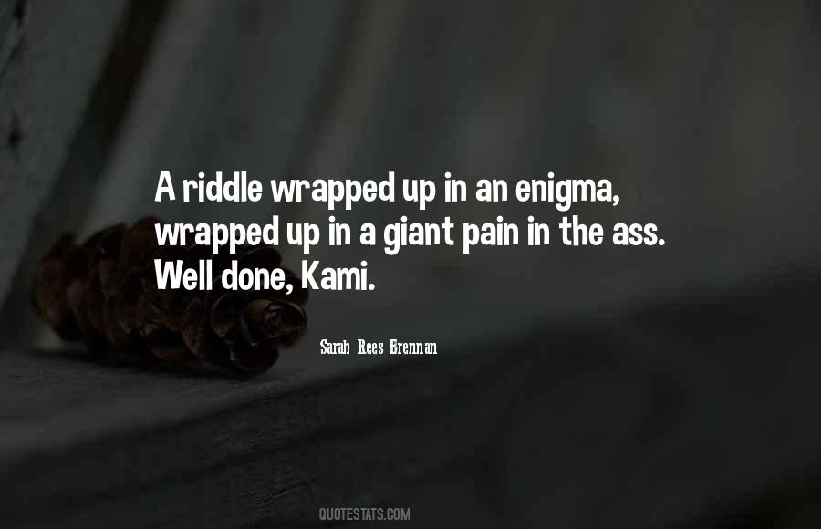 Riddle Wrapped In An Enigma Quotes #1667412