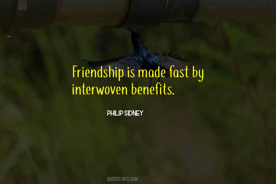Friendship Benefits Quotes #440215