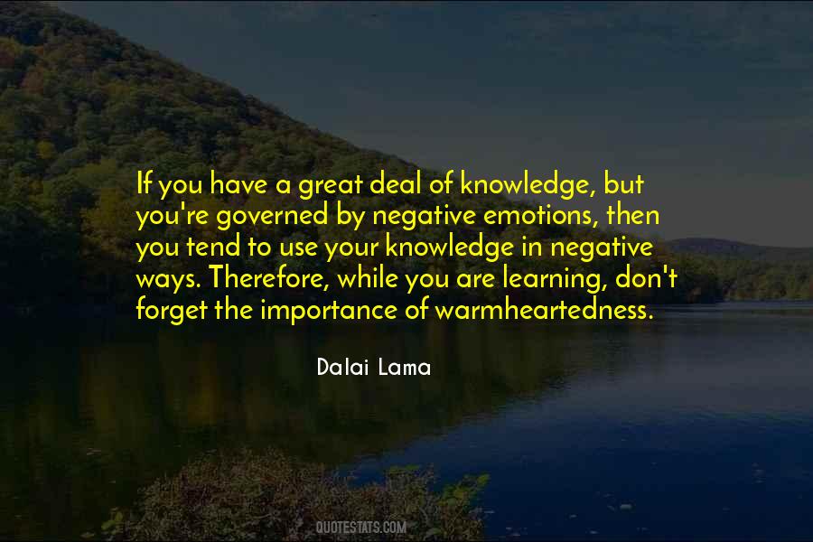 The Importance Of Knowledge Quotes #133752