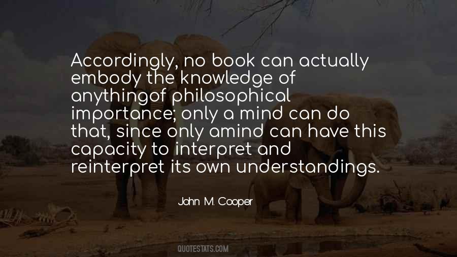 The Importance Of Knowledge Quotes #300221