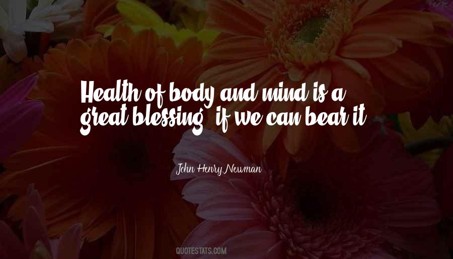 Health Is A Blessing Quotes #1724890