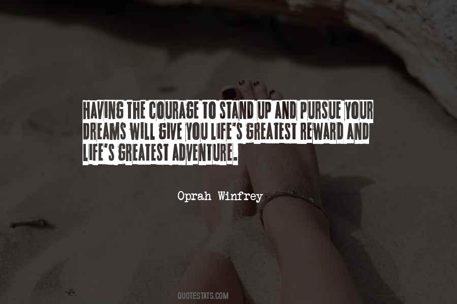 Courage To Pursue Quotes #692977