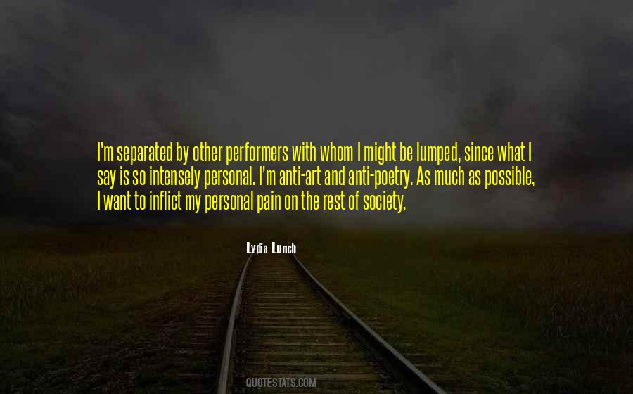 Pain Is Personal Quotes #1444209