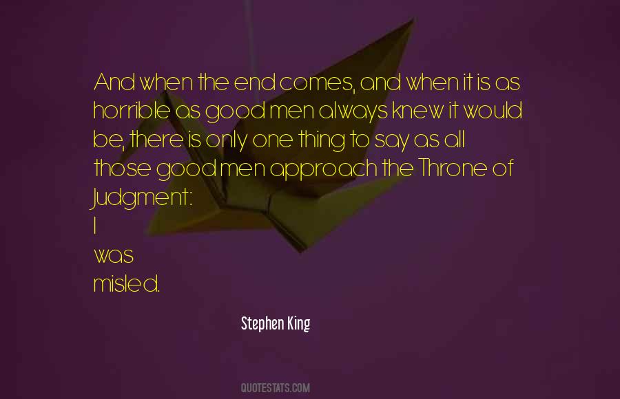 King On His Throne Quotes #973100