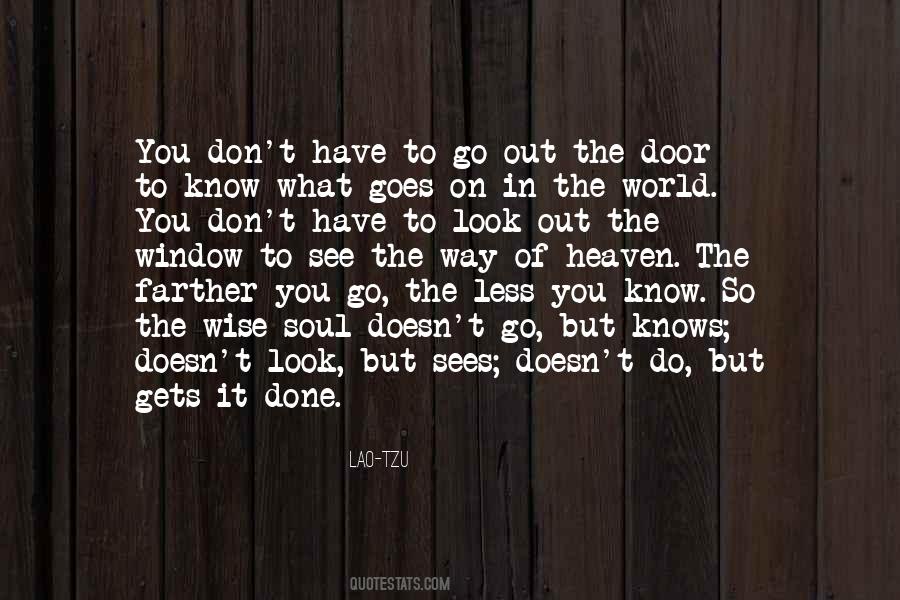 Go Out The Window Quotes #1781839