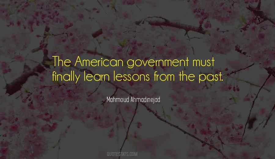Quotes About Lessons Past #1404372