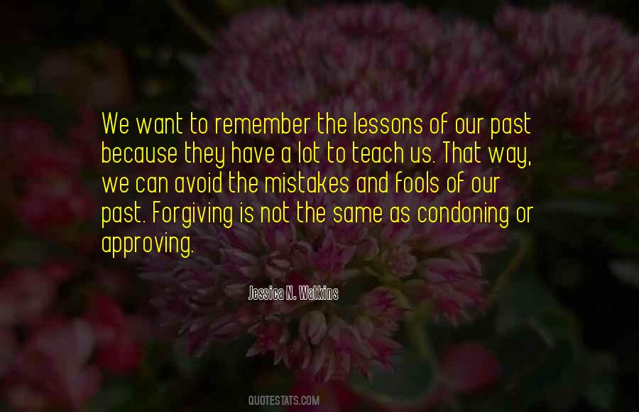 Quotes About Lessons Past #690740