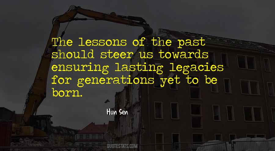 Quotes About Lessons Past #724790