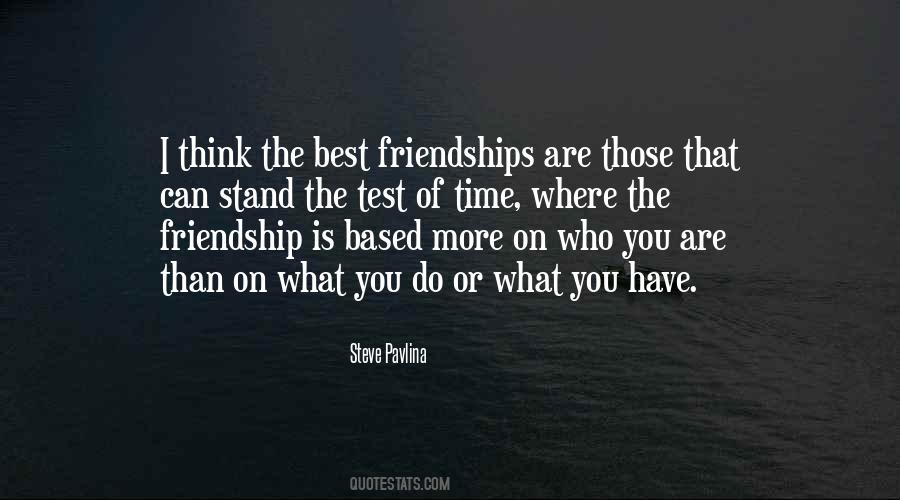 Friendship Is Based On Quotes #713093