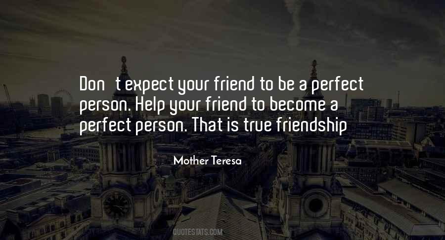 Friendship Is Not Perfect Quotes #1432867