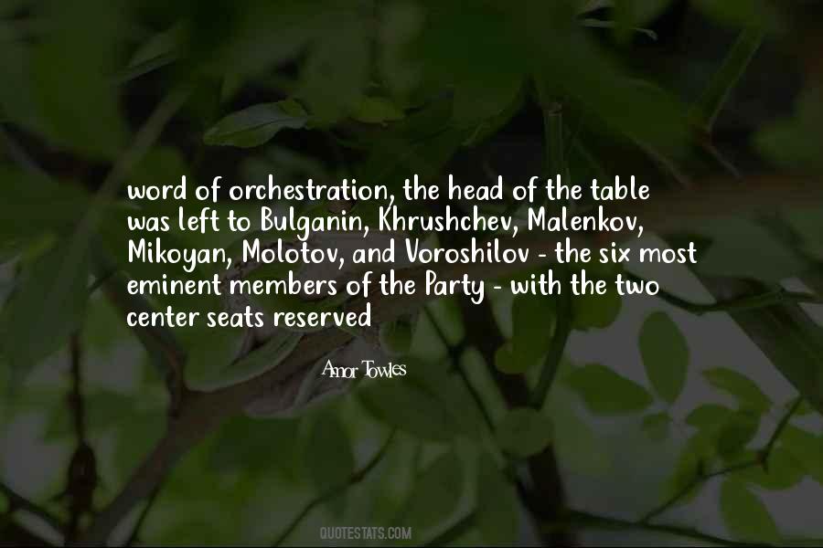 Head Of The Table Quotes #1244774