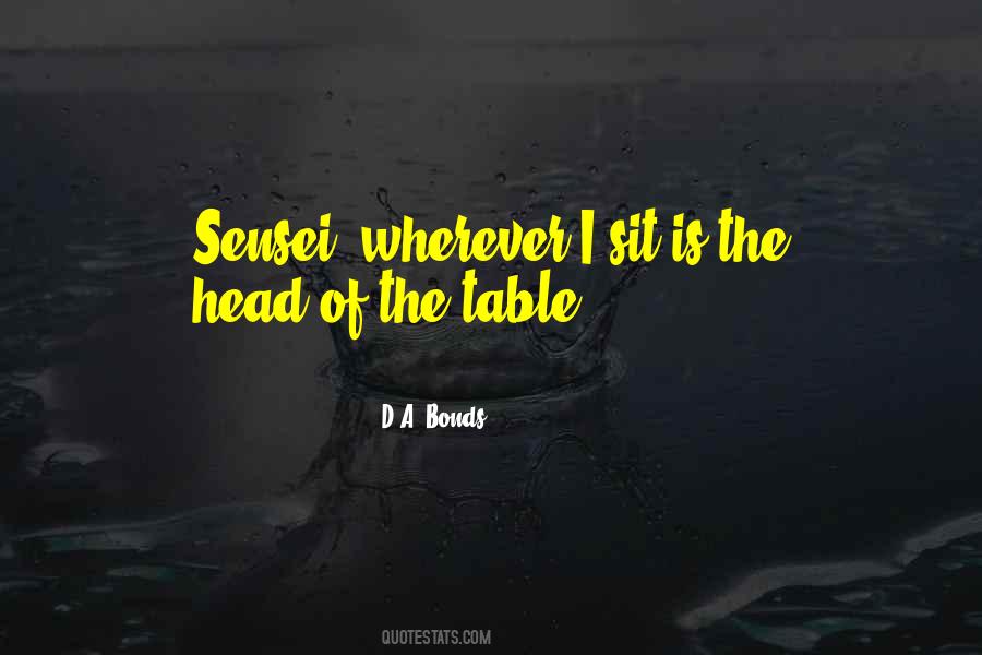 Head Of The Table Quotes #611707