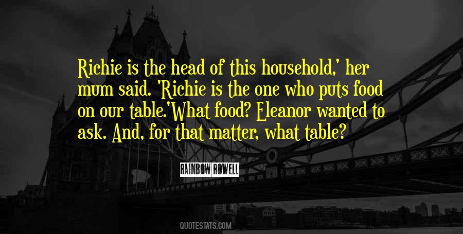 Head Of The Table Quotes #874079