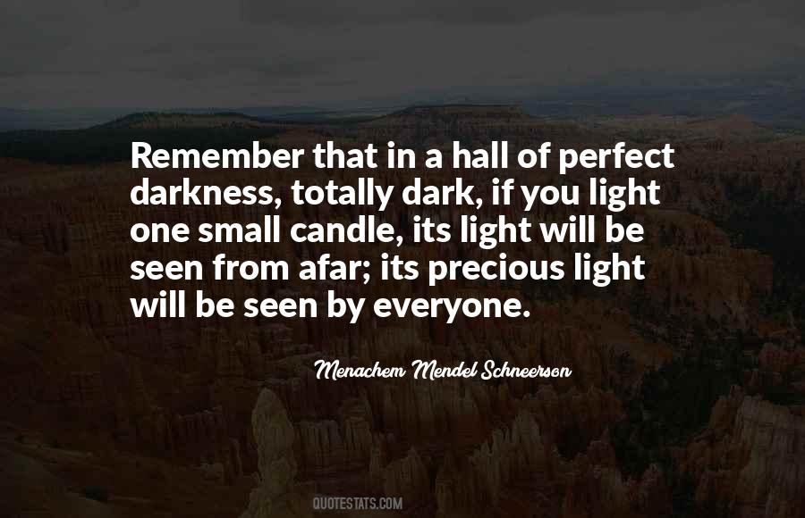 Candle Darkness Quotes #1002888