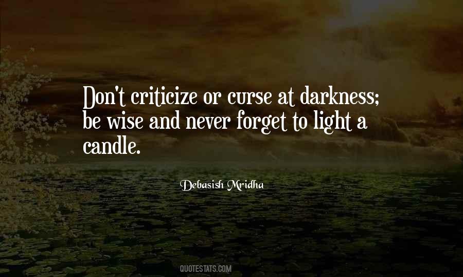 Candle Darkness Quotes #403130
