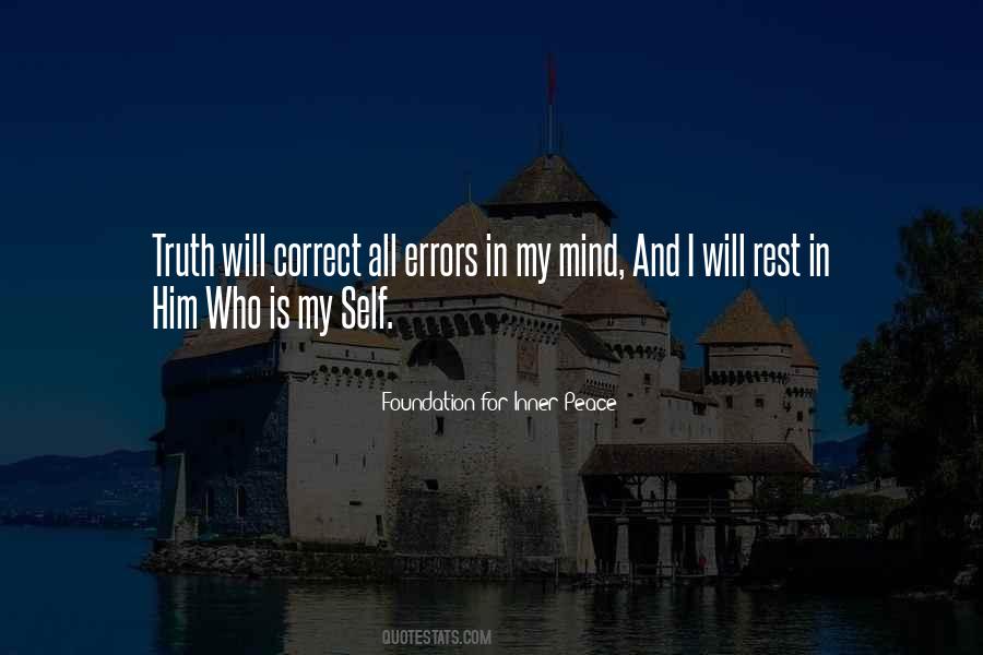 Peace In My Mind Quotes #1602349